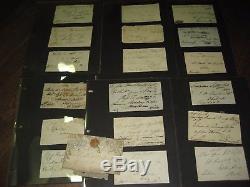 Collection Of 91 Postal History Old Envelopes Fronts Incl Mulready Front Etc