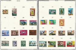 Collection Of Ceylon Stamps From 1903-1972 On Album Pages 240v Used