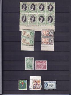 Collection Of Fiji Stamps In Stock Book 165 Stamps + 14 Ms All Mint Nh