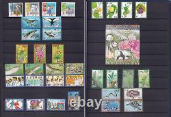 Collection Of Fiji Stamps In Stock Book 165 Stamps + 14 Ms All Mint Nh