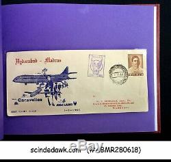 Collection Of First Flight Covers From India 1958-93 In An Album