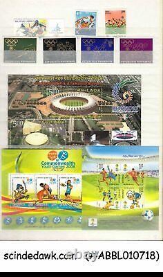 Collection Of Olympic Stamps From Various Countries In An Album