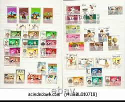 Collection Of Olympic Stamps From Various Countries In An Album