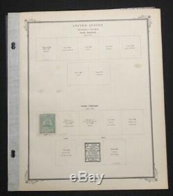 Collection Of U. S. Telegraph Stamps On 8 Album Pages 46 Stamps CV $275.70