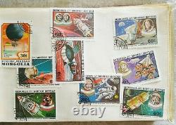 Collection Russian and World stamps in album 700 stamps