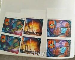 Collection Russian and World stamps in album 700 stamps
