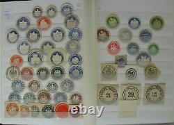 Collection Verification Seal Seals Stamps Over 1860 Piece IN Album