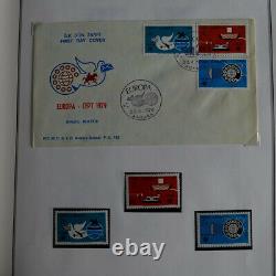 Collection historique des timbres Europa 1976-1979 en album Cérès