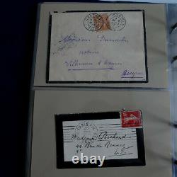 Collection lettres de deuil de France 1881-1967 en album