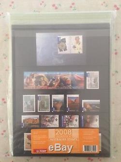 Collection of 2008 Australian Post YearBook Album with MUH Stamps Deluxe