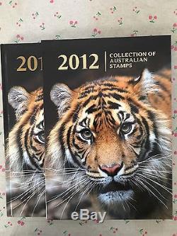 Collection of 2012 Australian Post Year Book Album with Stamps Deluxe Edition