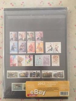 Collection of 2012 Australian Post YearBook Album with MUH Stamps Deluxe