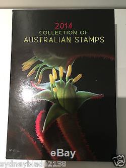 Collection of 2014 Australian Post Year Book Album with Stamps Deluxe Edition
