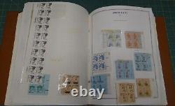 Collection of 515 Original United States Liberty Plate Blocks Stamps in Album