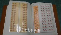 Collection of 515 Original United States Liberty Plate Blocks Stamps in Album