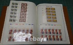 Collection of 515 Original United States Liberty Plate Blocks Stamps in Album