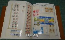 Collection of 515 Original United States Liberty Plate Blocks Stamps in Album