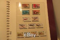 Collection of Jersey Channel Islands Stamps in Linder Hingless Stamp Album 145J