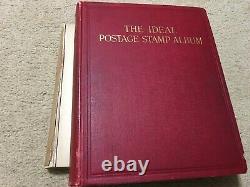 Collection of world classic stamps in Ideal & Scott albums unchecked 146 photos