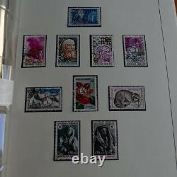 Collection stamps of france 1973-1980 new issue in lindner album, vg
