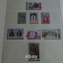 Collection stamps of france 1973-1980 new issue in lindner album, vg