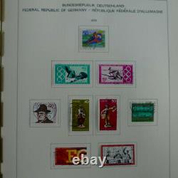 Collection timbres d'Allemagne R. F. A. 1975-1993 oblitérés en album Schaubek