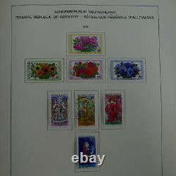 Collection timbres d'Allemagne R. F. A. 1975-1993 oblitérés en album Schaubek