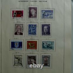 Collection timbres d'Autriche 1972-1995 en album Schaubek