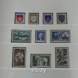 Collection timbres de France 1940-1949 dans un album élégant Lindner, TB