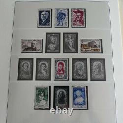 Collection timbres de France 1950-1959 en album élégant Lindner, TB