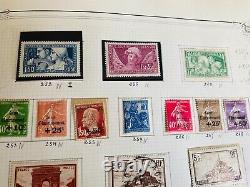 Collection timbres de France album ancien manuscrit 1849-1953 dont bonnes val+++
