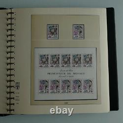 Collection timbres de Monaco 1989-1996 neufs complet en album Lindner