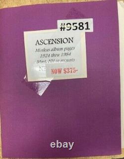 Collections For Sale, Ascension (9581) Minkus Album Pages 1924 thru 1984