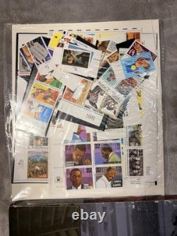 Commemorative stamp collection from the years 1995, 1997, and 1998