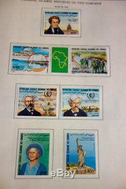 Comoro Islands Enormous Mint Stamp Collection in Scott Album