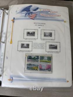 Complete 1969-1982 USPS Commemorative Stamp Collection Album 97 Pages-487 Stamps