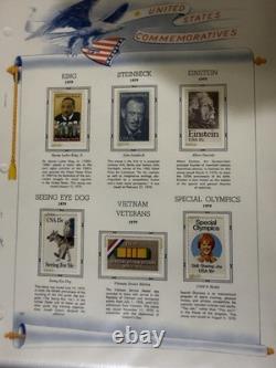 Complete 1969-1982 USPS Commemorative Stamp Collection Album 97 Pages-487 Stamps