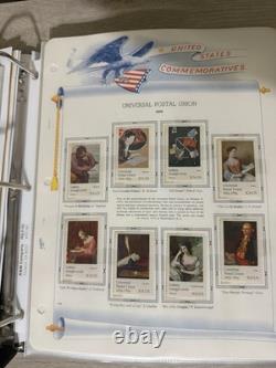 Complete 1969-1982 USPS Commemorative Stamp Collection Album 97 Pages-487 Stamps