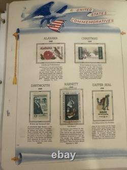 Complete 1969-1982 USPS Commemorative Stamp Collection Album 97 Pages-487 Stamps