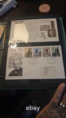 Complete 79 Rowland Hill Centenary Stamp Collection MNH Souvenir Sheets in Album