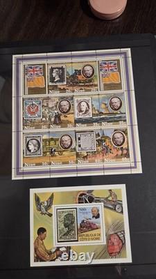 Complete 79 Rowland Hill Centenary Stamp Collection MNH Souvenir Sheets in Album
