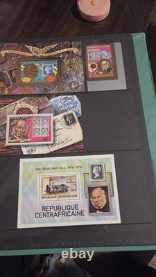 Complete 79 Rowland Hill Centenary Stamp Collection MNH Souvenir Sheets in Album