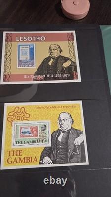 Complete 79 Rowland Hill Centenary Stamp Collection MNH Souvenir Sheets in Album