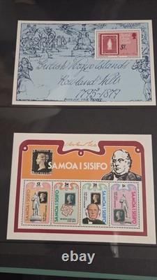 Complete 79 Rowland Hill Centenary Stamp Collection MNH Souvenir Sheets in Album