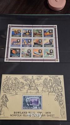 Complete 79 Rowland Hill Centenary Stamp Collection MNH Souvenir Sheets in Album