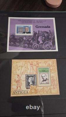 Complete 79 Rowland Hill Centenary Stamp Collection MNH Souvenir Sheets in Album