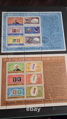 Complete 79 Rowland Hill Centenary Stamp Collection MNH Souvenir Sheets in Album