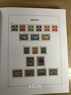 Complete collection Greenland 1938-1999 in DAVO Album Incl 1945 wrong overprints
