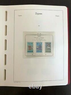 Cyprus 1960-1991 Mnh Collection Leuchtturm Pre-printed Album 1579$