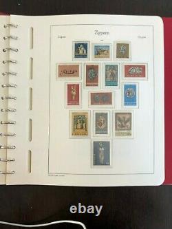 Cyprus 1960-1991 Mnh Collection Leuchtturm Pre-printed Album 1579$